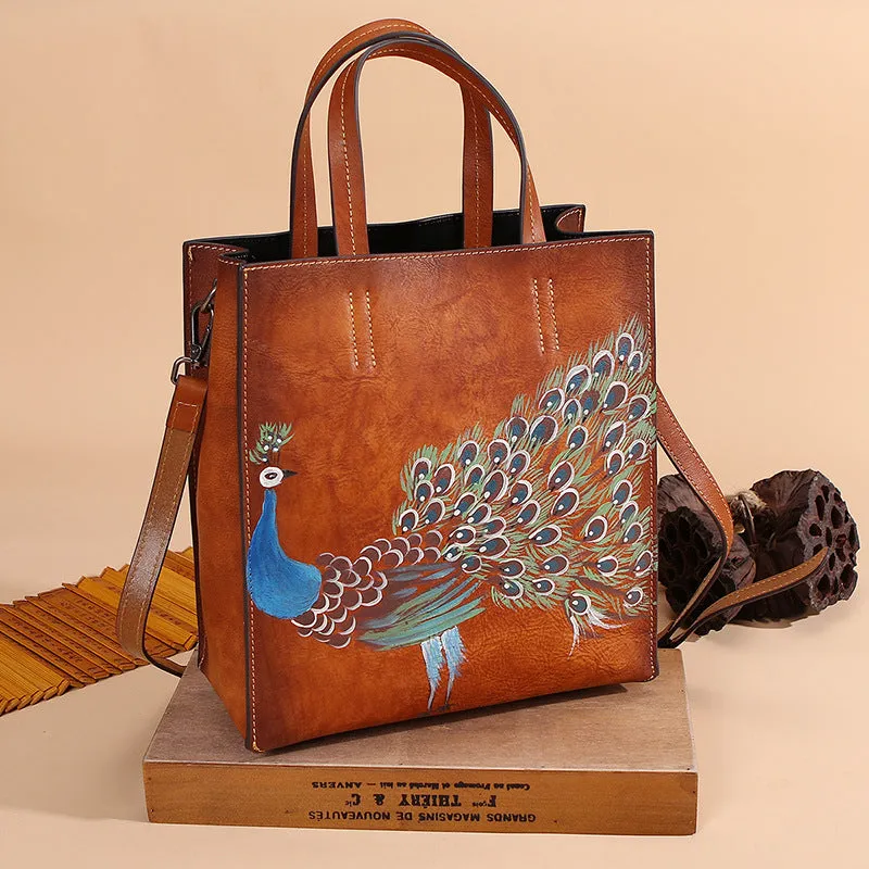 Handmade Vintage Leather Tote Bag for Women 3230