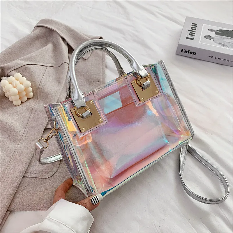 Holographic Transparent Tote Bags