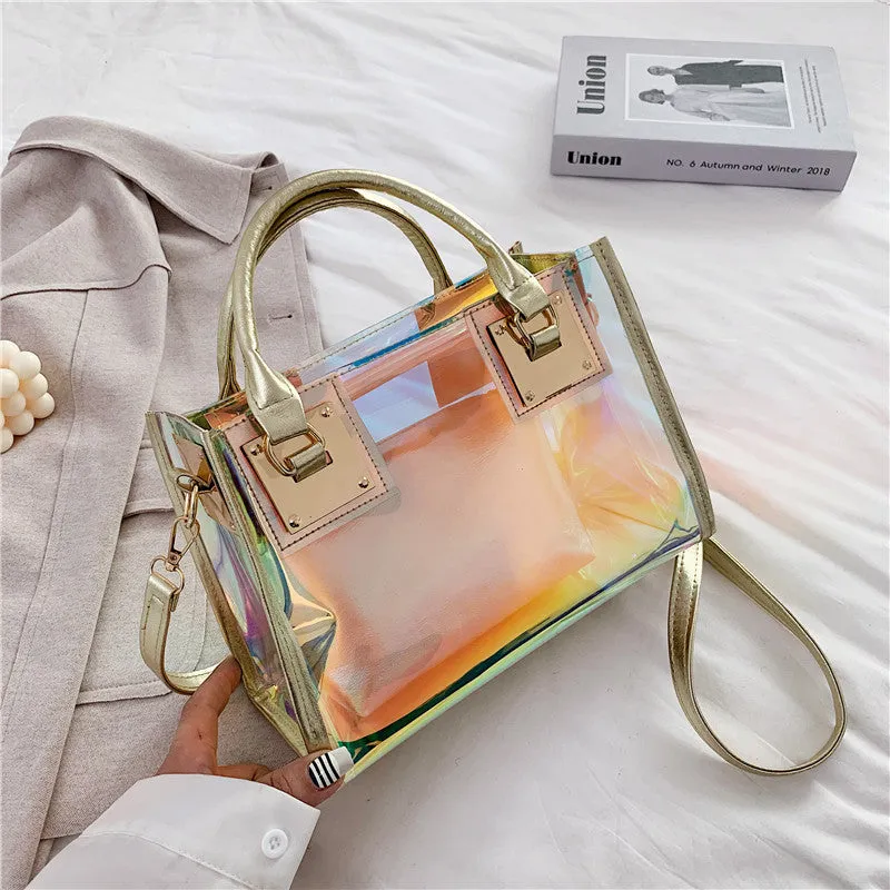 Holographic Transparent Tote Bags