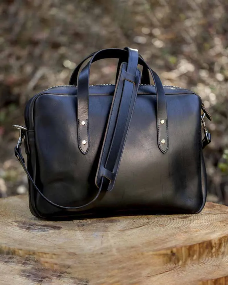 HORWEEN BRIEFCASE - CHROMEXCEL BLACK