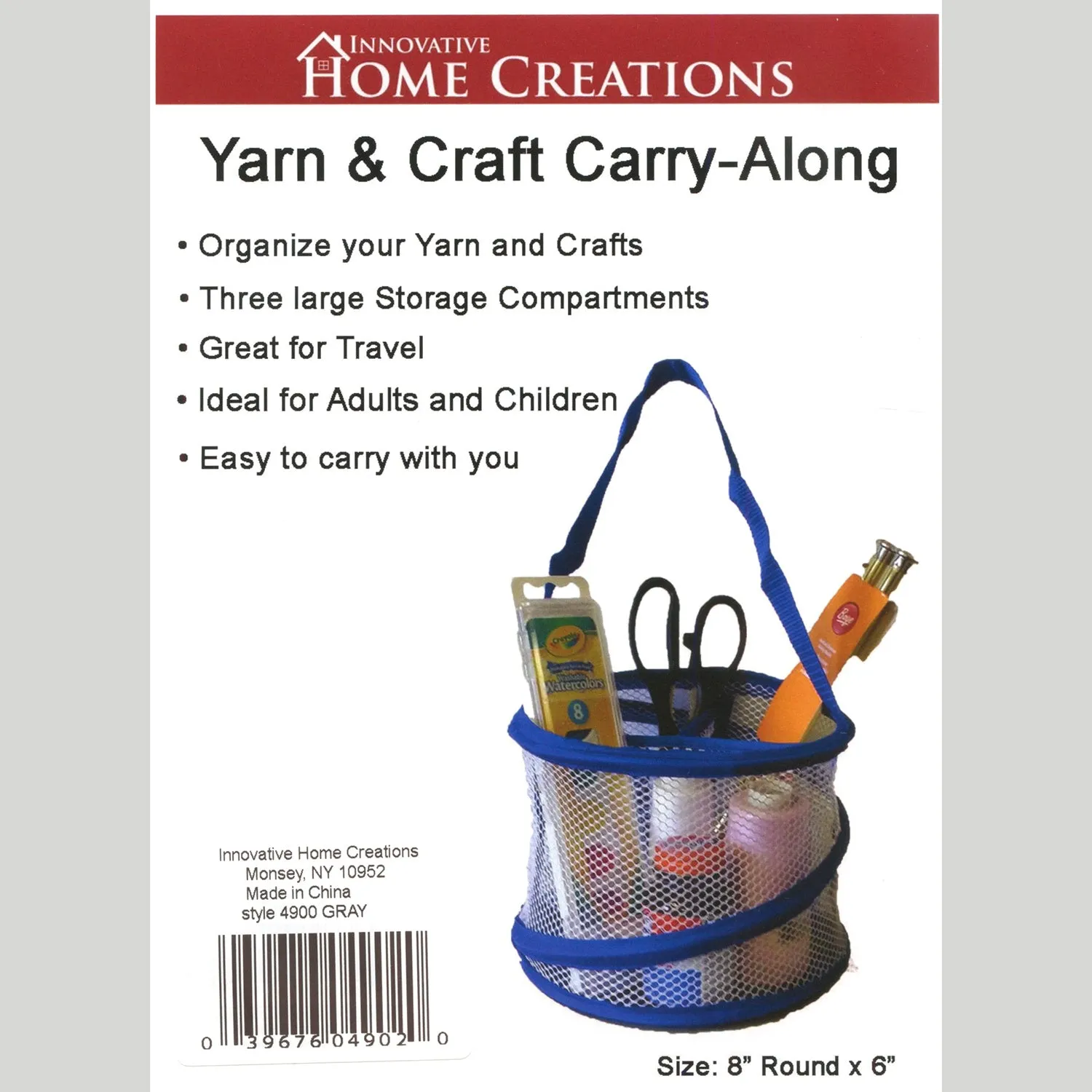 Innovative Home Creations Yarn & Craft Carry Along - Royal