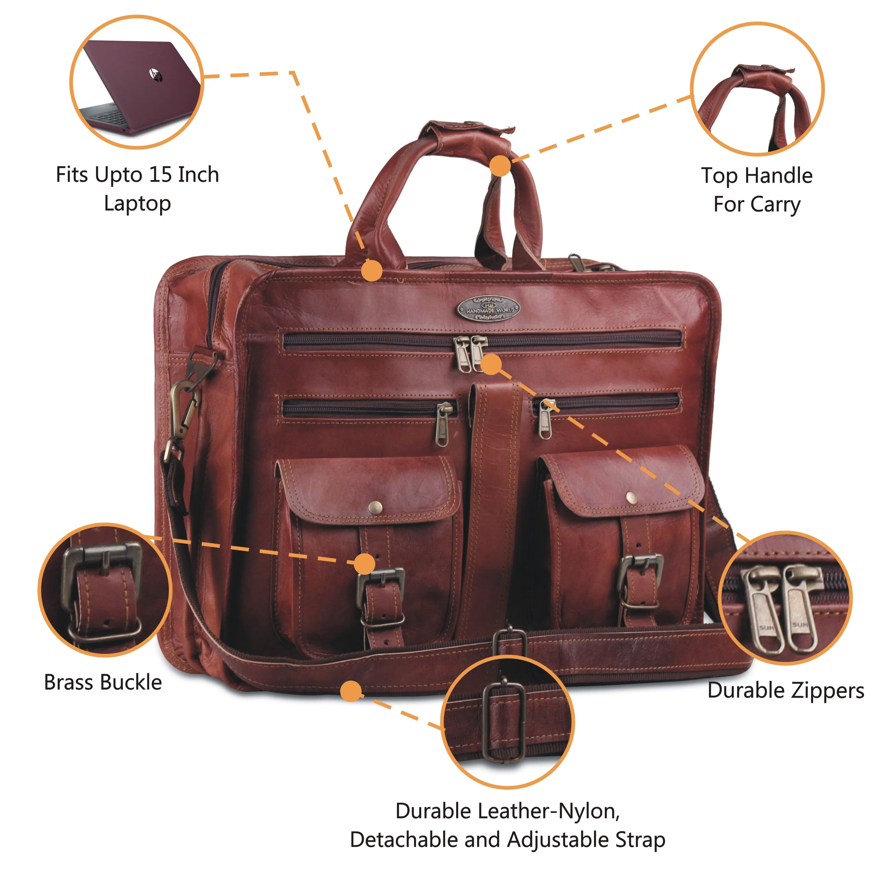 Jacksonville Leather Briefcase