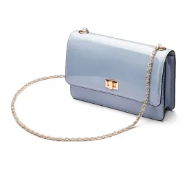 Julia Bag - Baby Blue Patent