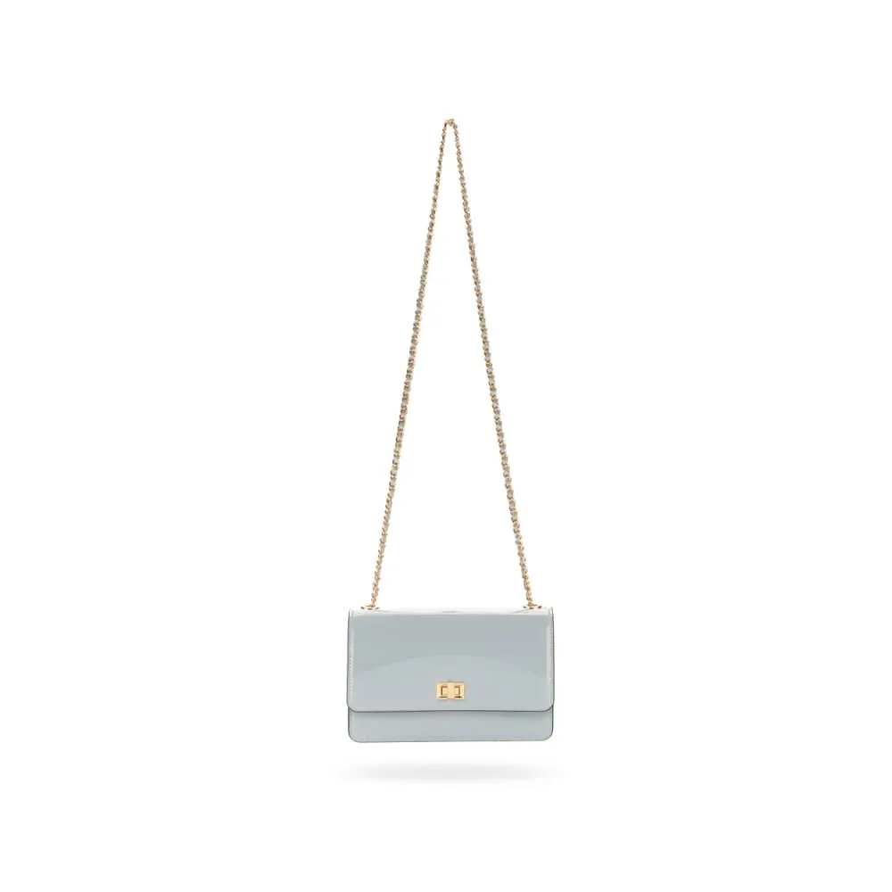 Julia Bag - Baby Blue Patent