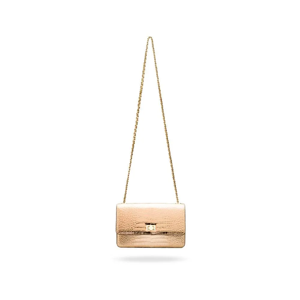 Julia Bag - Gold Croc