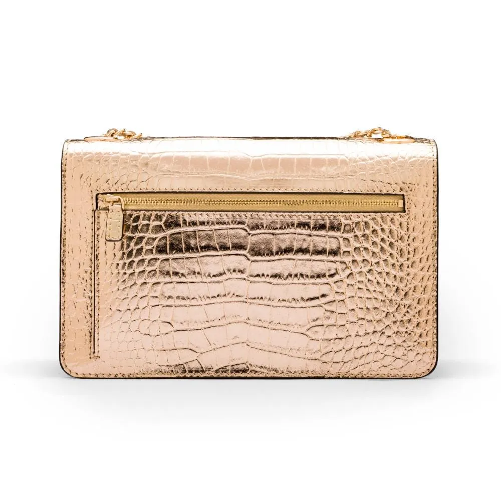 Julia Bag - Gold Croc