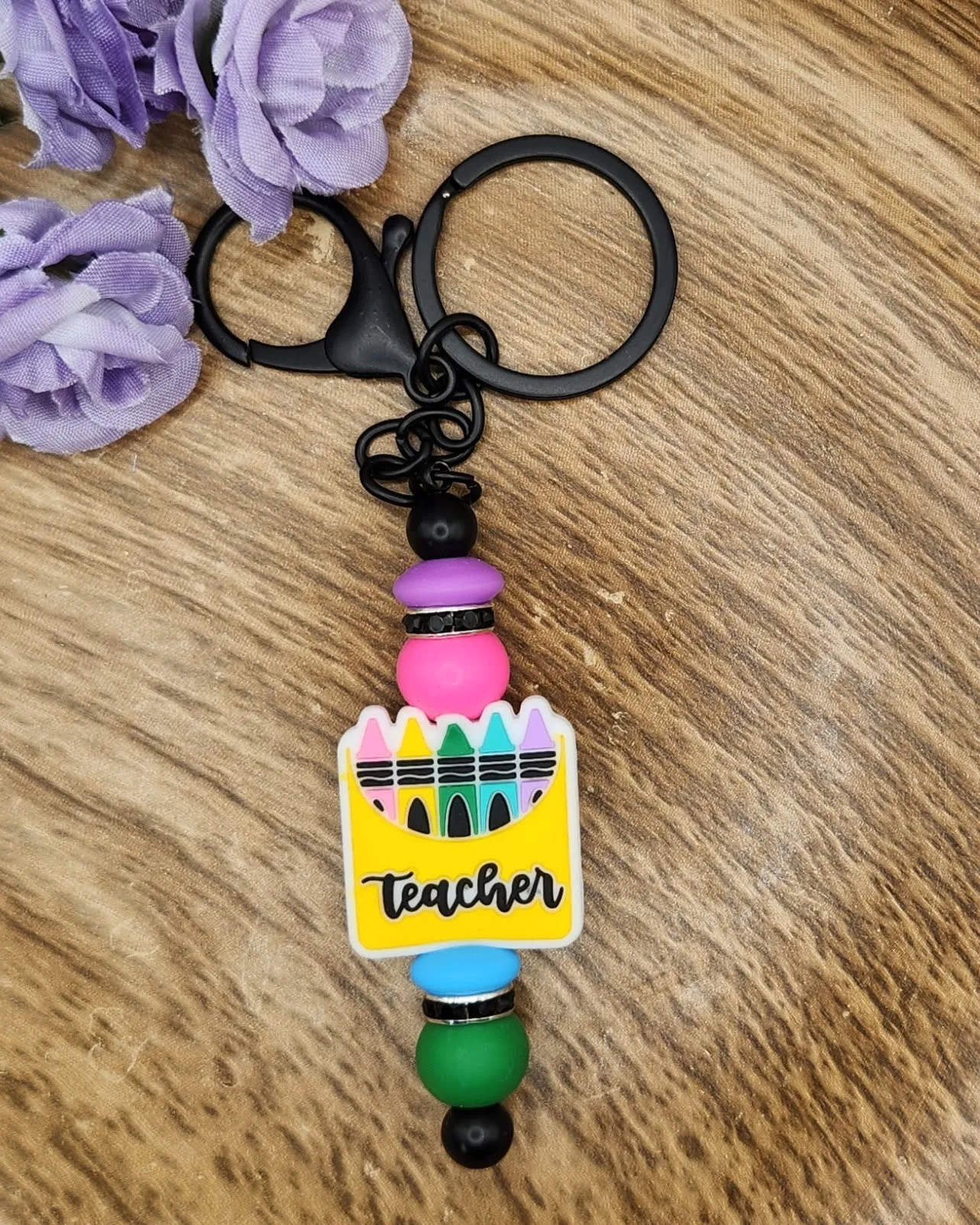 Keychain-Teacher Crayon Box