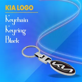 KIA Logo Keychain Keyring - Black