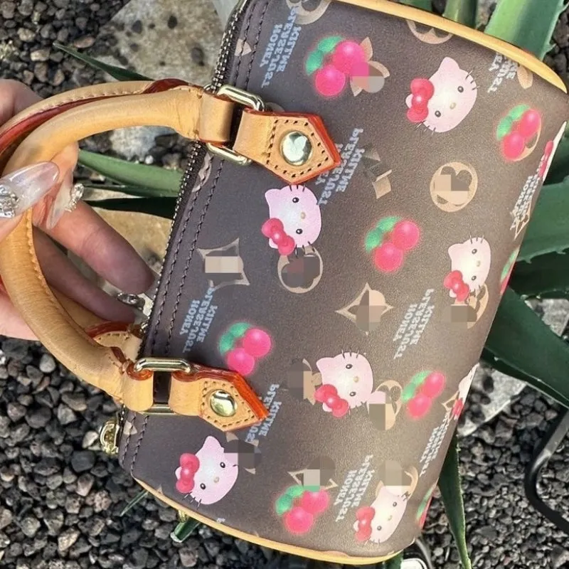 Kitty Cherry Bucket Crossbody Bag KI519