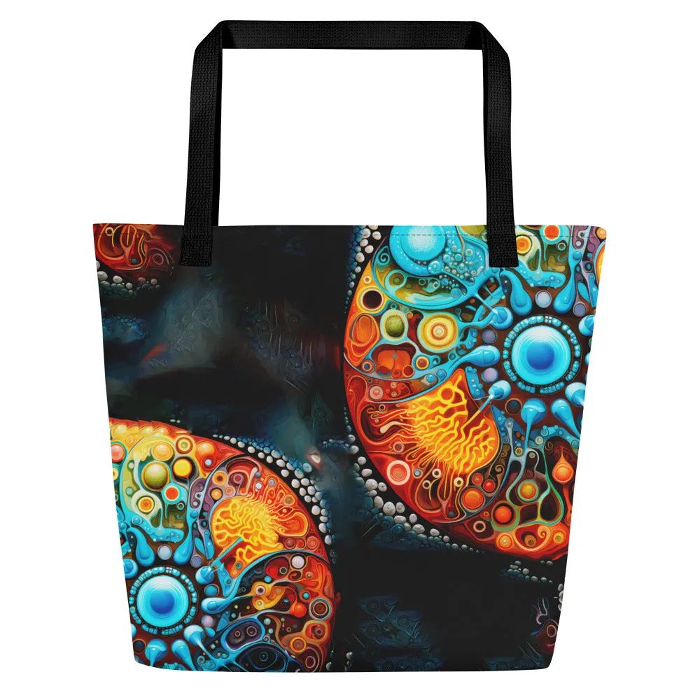 Large Tote Bag Under the Microscope