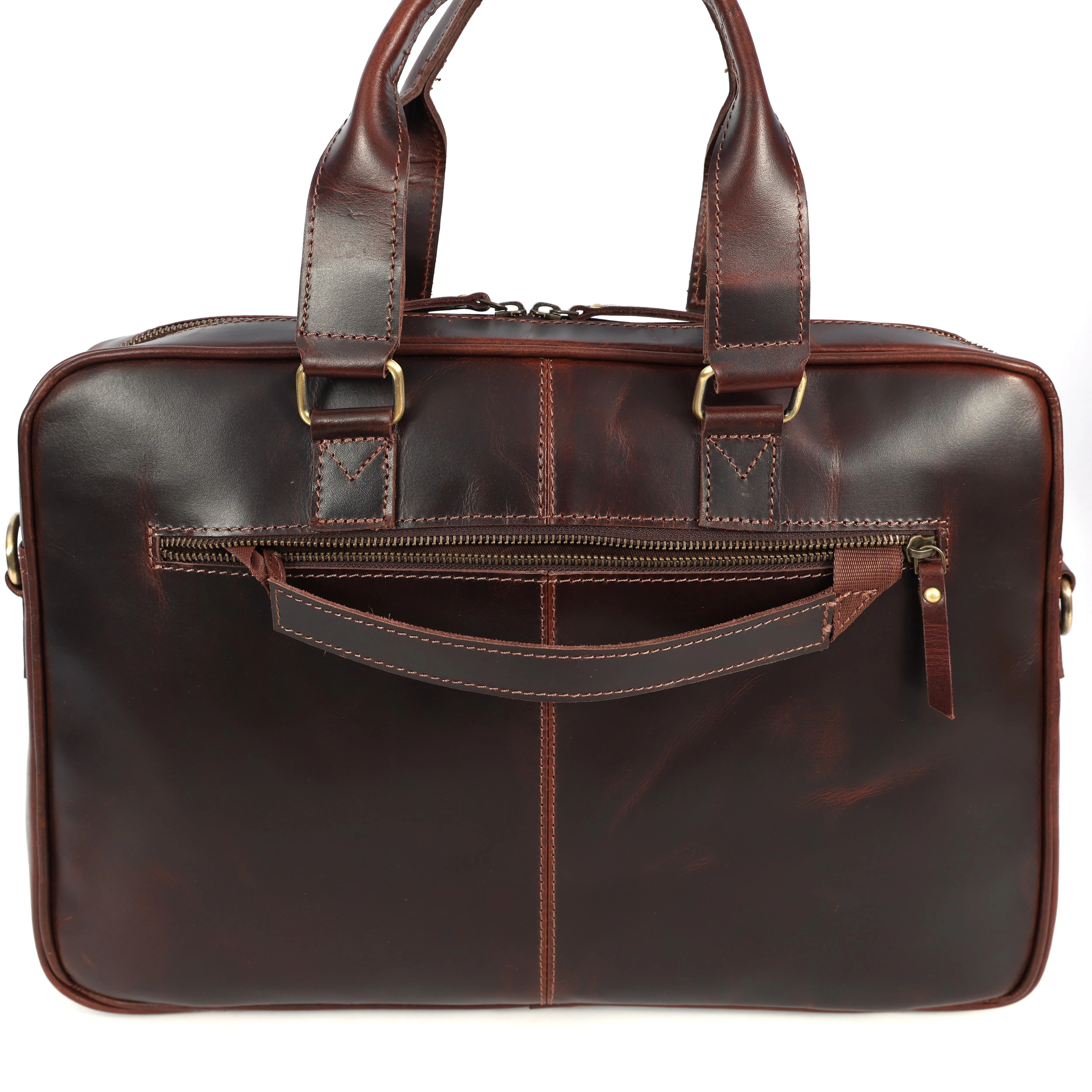 Leather Briefcase for 16-Inch Laptop