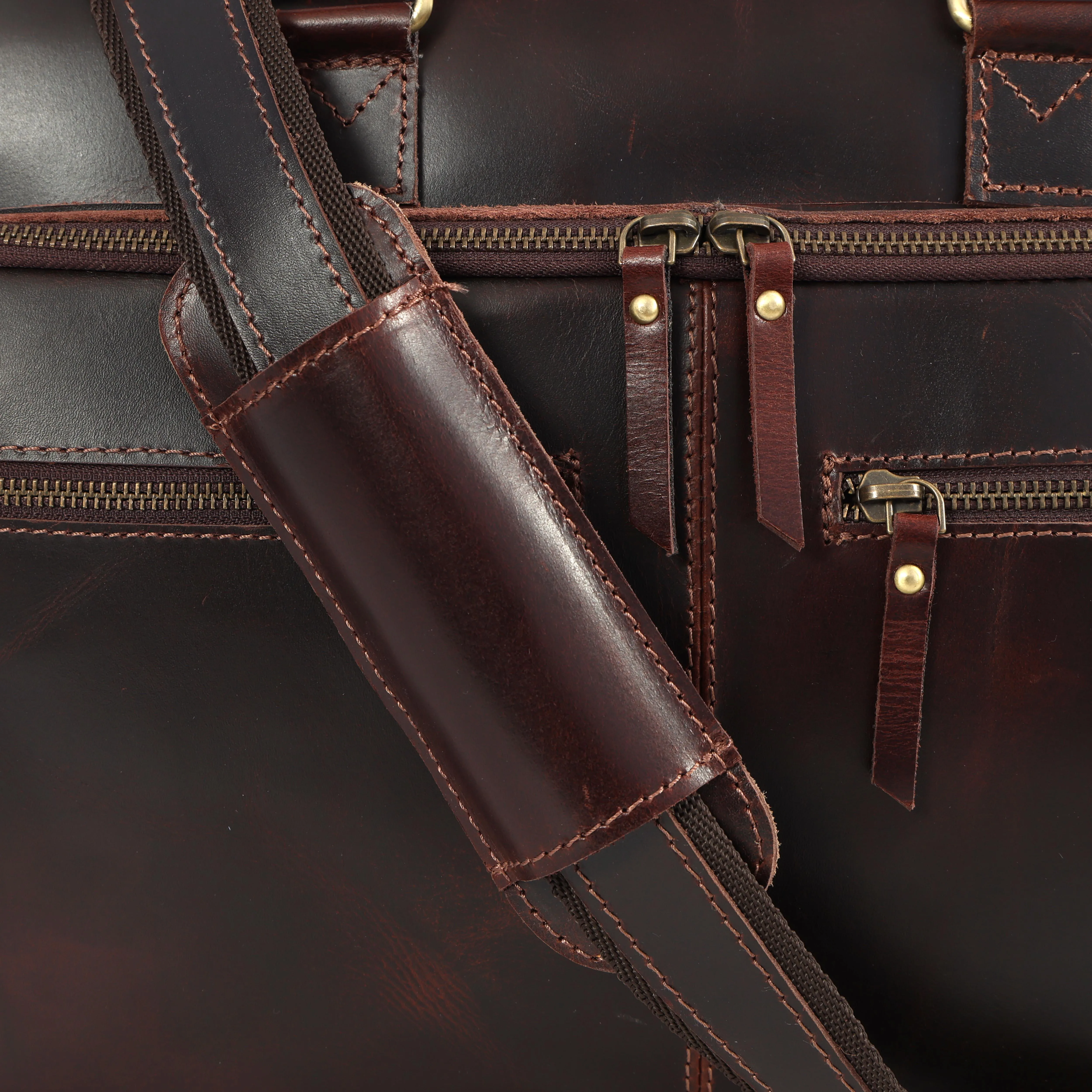 Leather Briefcase for 16-Inch Laptop