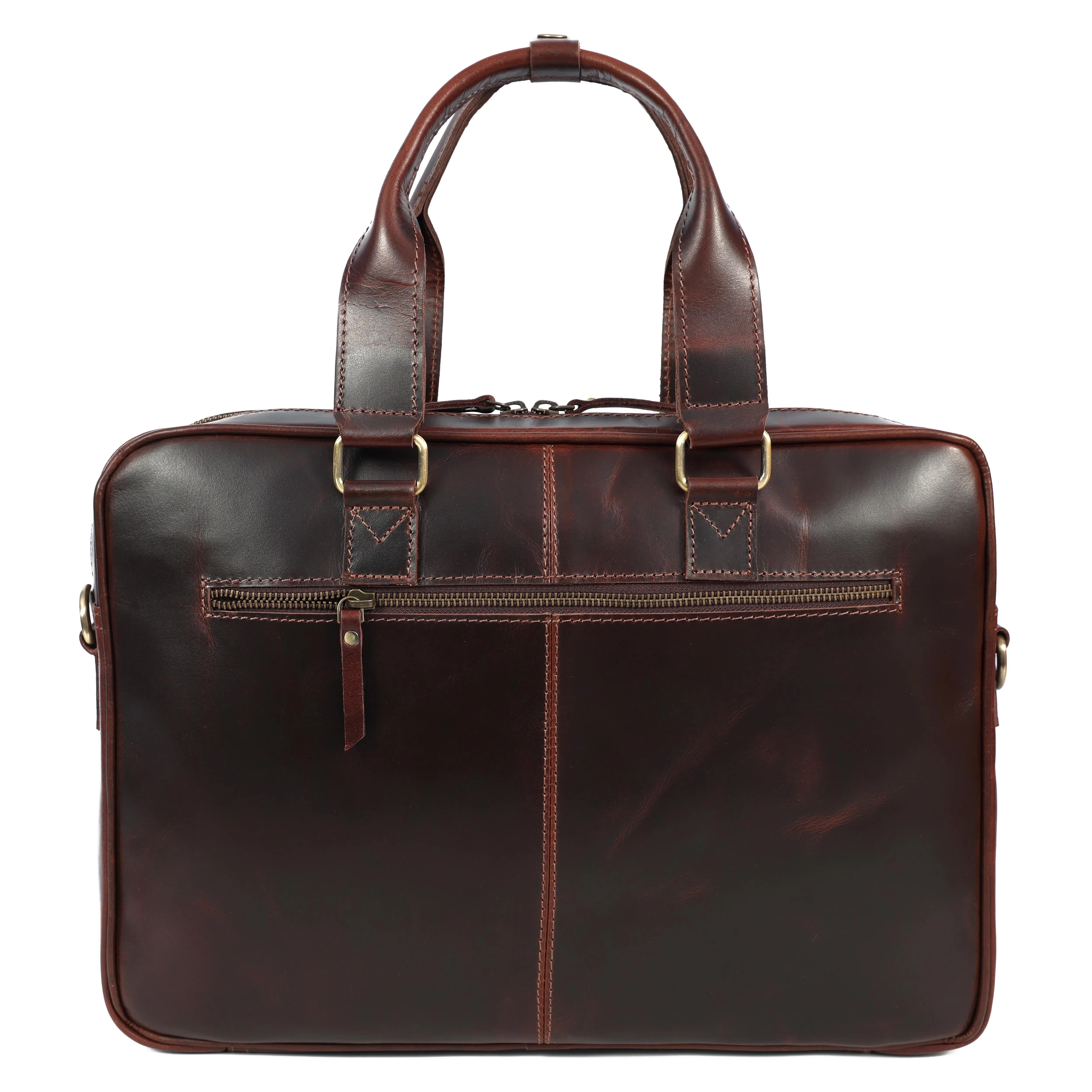 Leather Briefcase for 16-Inch Laptop