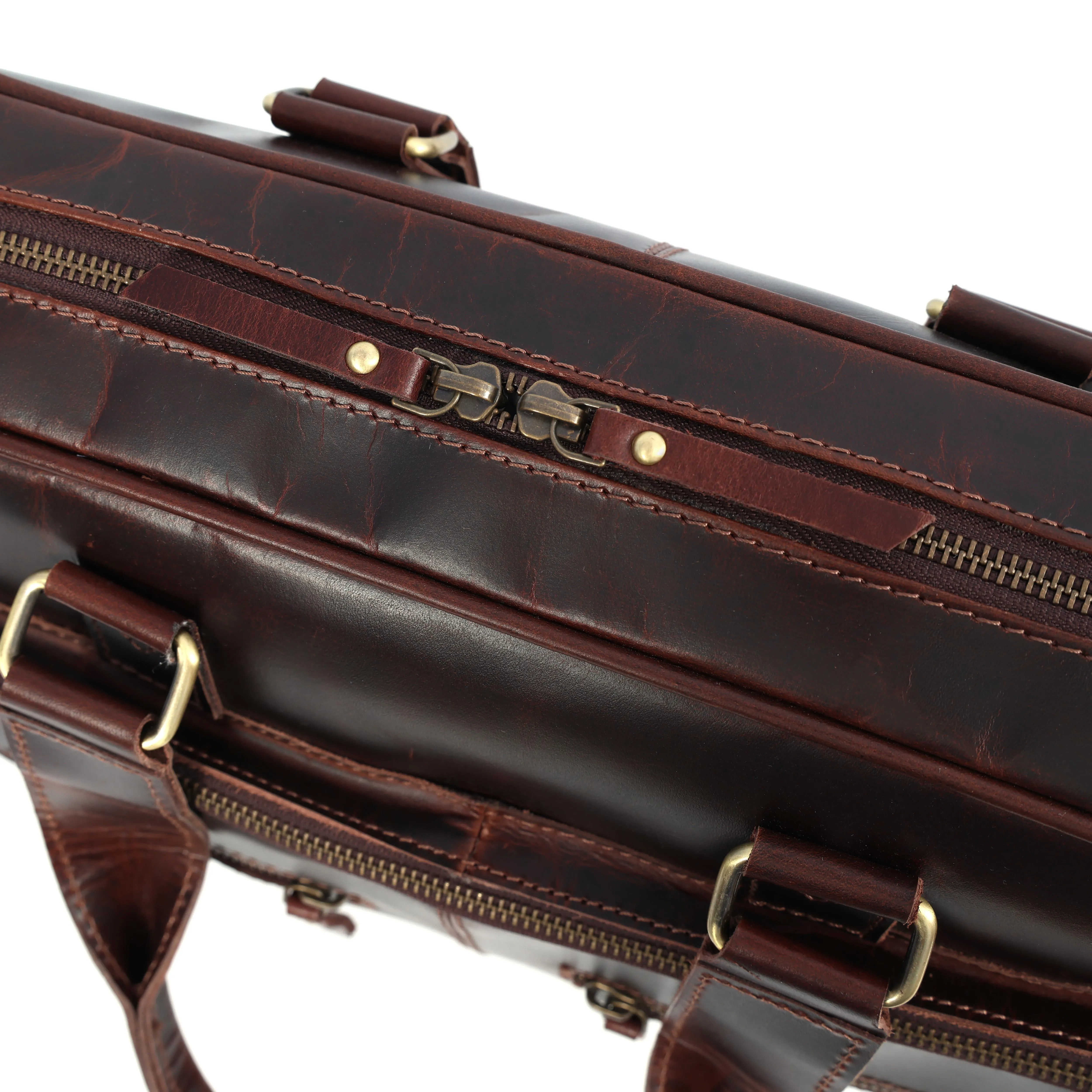 Leather Briefcase for 16-Inch Laptop