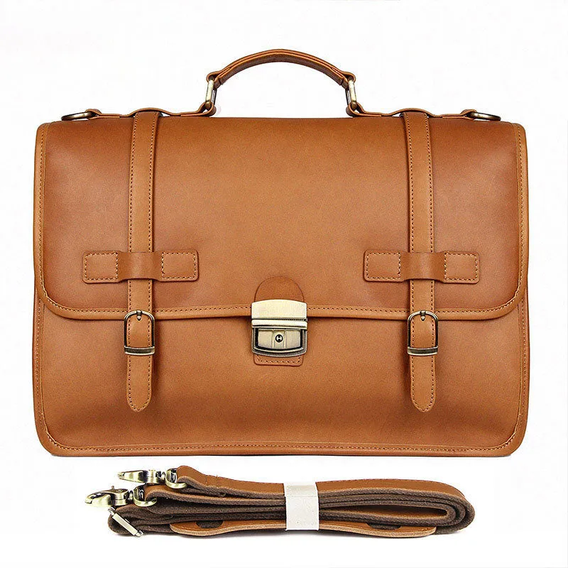 Leather Briefcase,Men Leather Briefcase, Laptop Bag, Leather bag, Gift for Him, Shoulder Bag, Men Briefcase