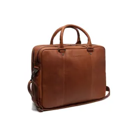 Leather Laptop Bag - The Chesterfield Brand Boston Cognac