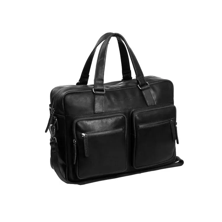 Leather Laptop Bag - The Chesterfield Brand Misha Black