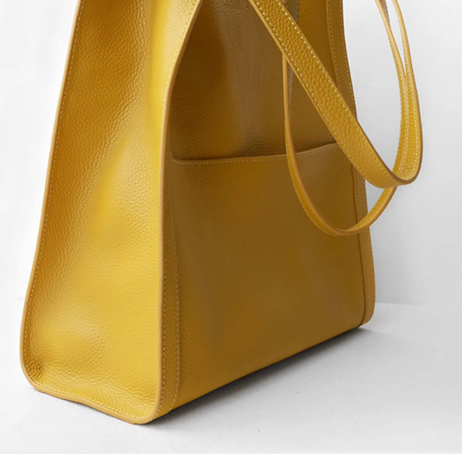 Leather Tote Bag Full Grain Shouler Bag