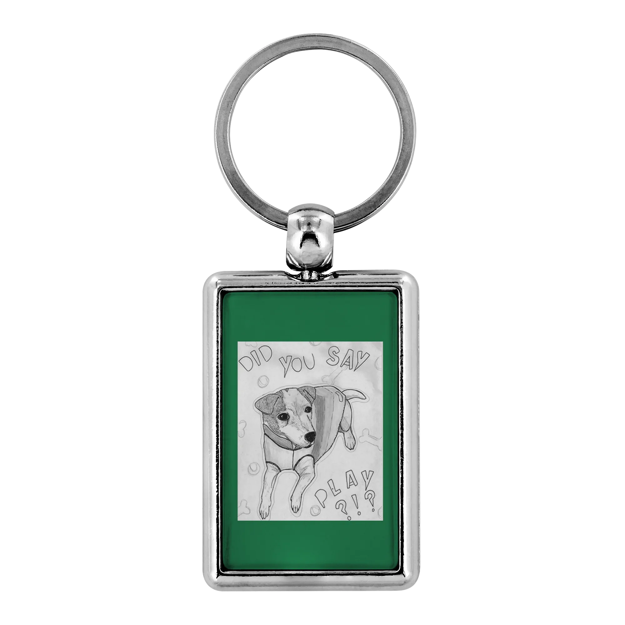 Let's Play Jack Russell Keychain-FREE SHIPPING