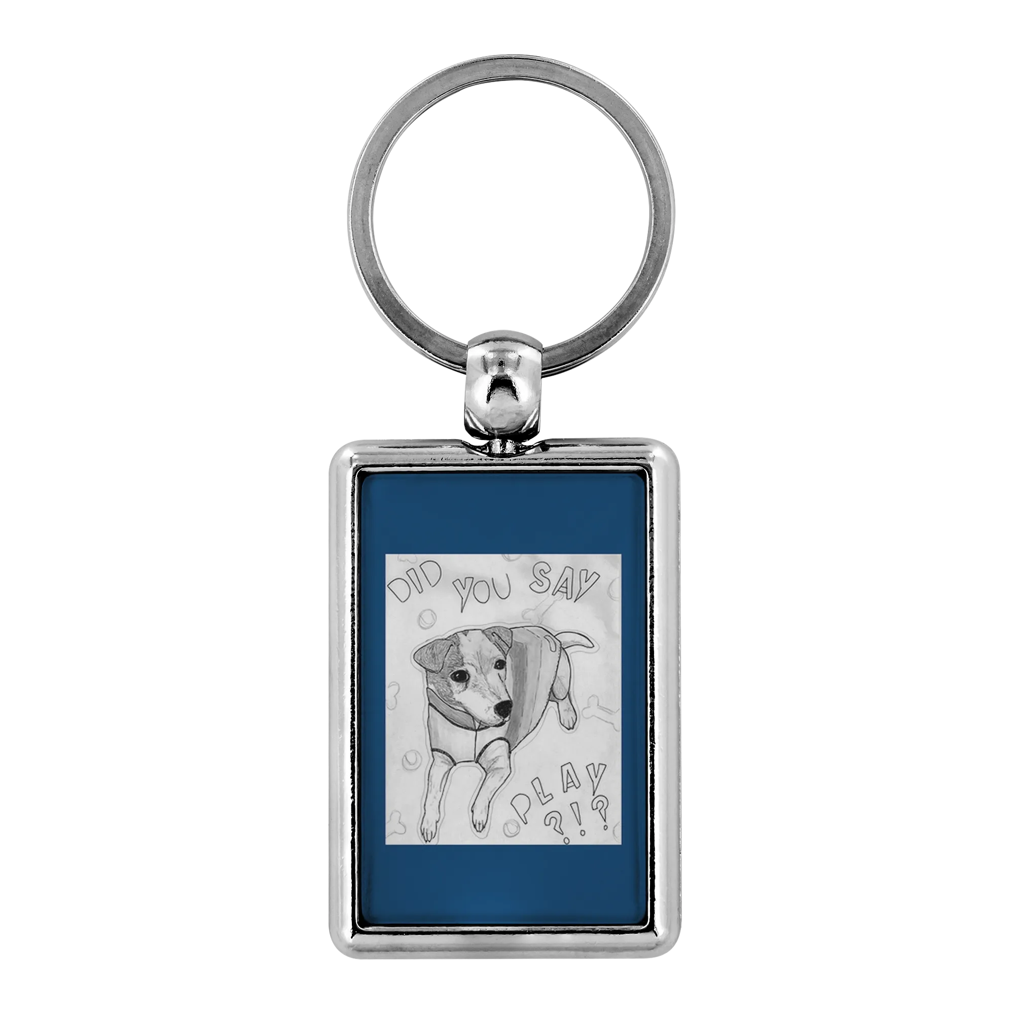 Let's Play Jack Russell Keychain-FREE SHIPPING