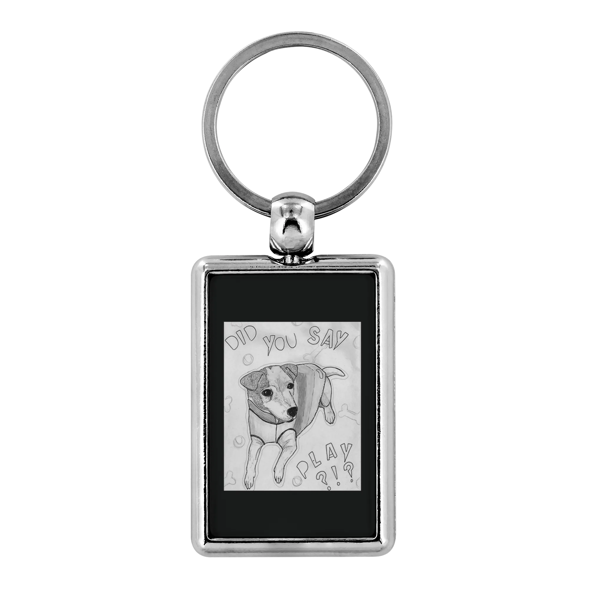 Let's Play Jack Russell Keychain-FREE SHIPPING