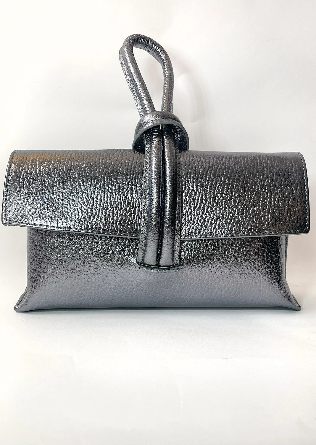 Loop Handle Leather  Bag