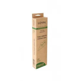 LOYAL 10 Pack Biodegradable Green Piping Bags - 46cm