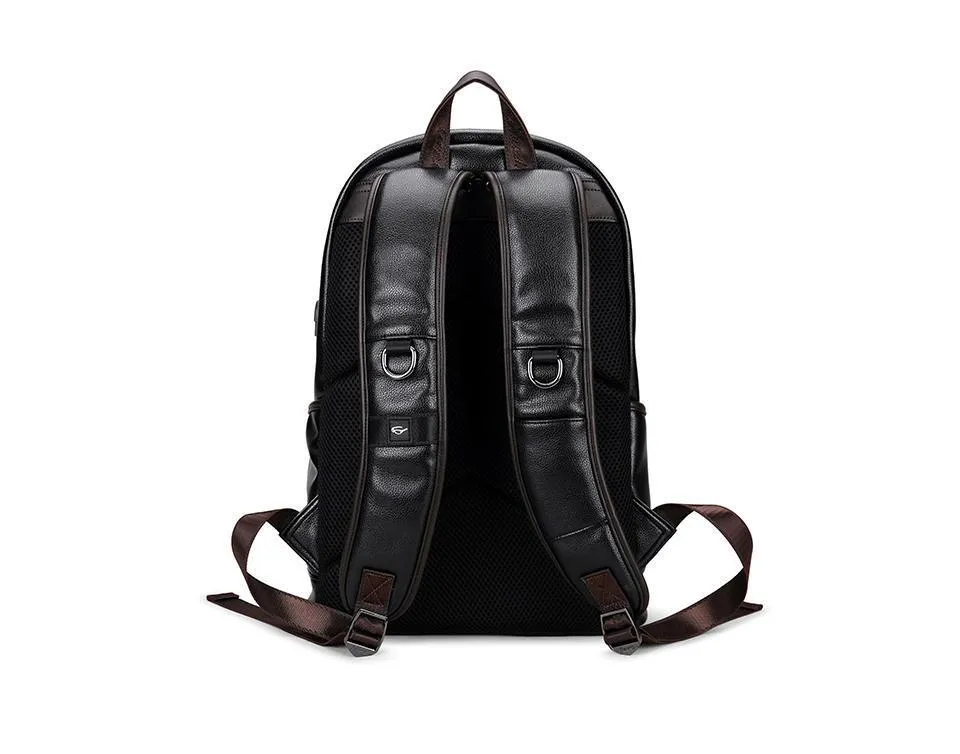 Luxury Leather Waterproof Backpack