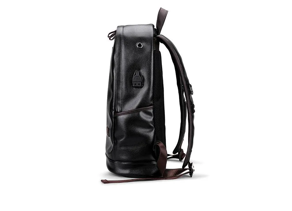 Luxury Leather Waterproof Backpack