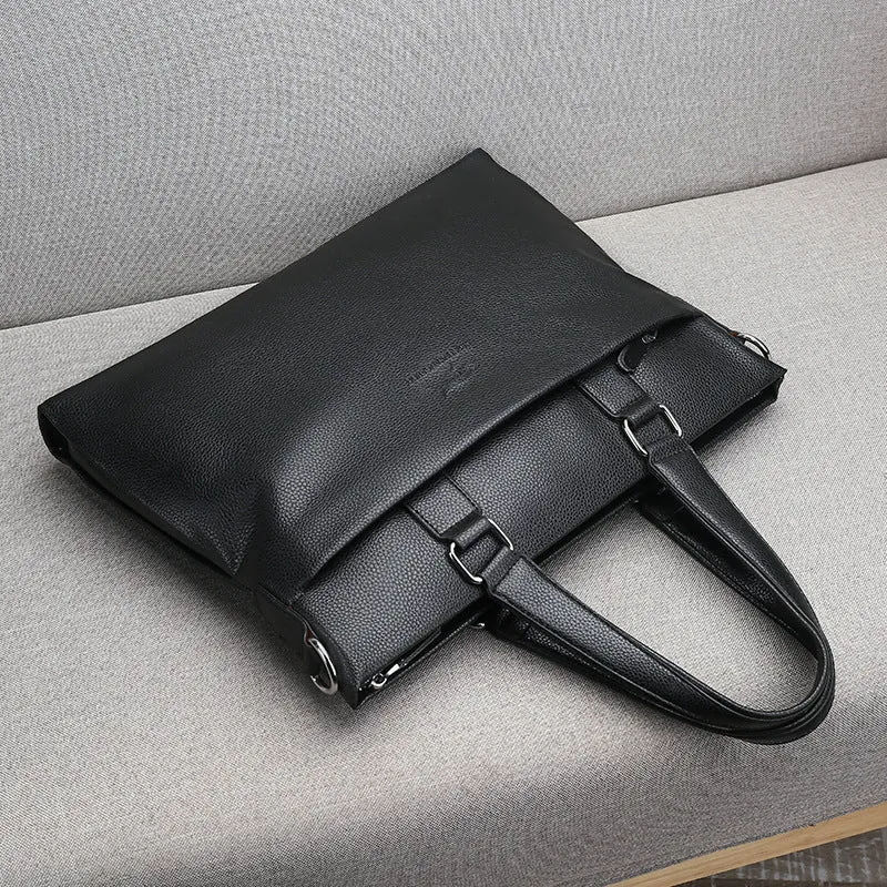 Men's business Synthetic leather briefcase Hard briefcase Handbag Business Briefcase