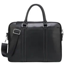 Men's Leather Portable Briefcase & Document Bag - GlamzLife