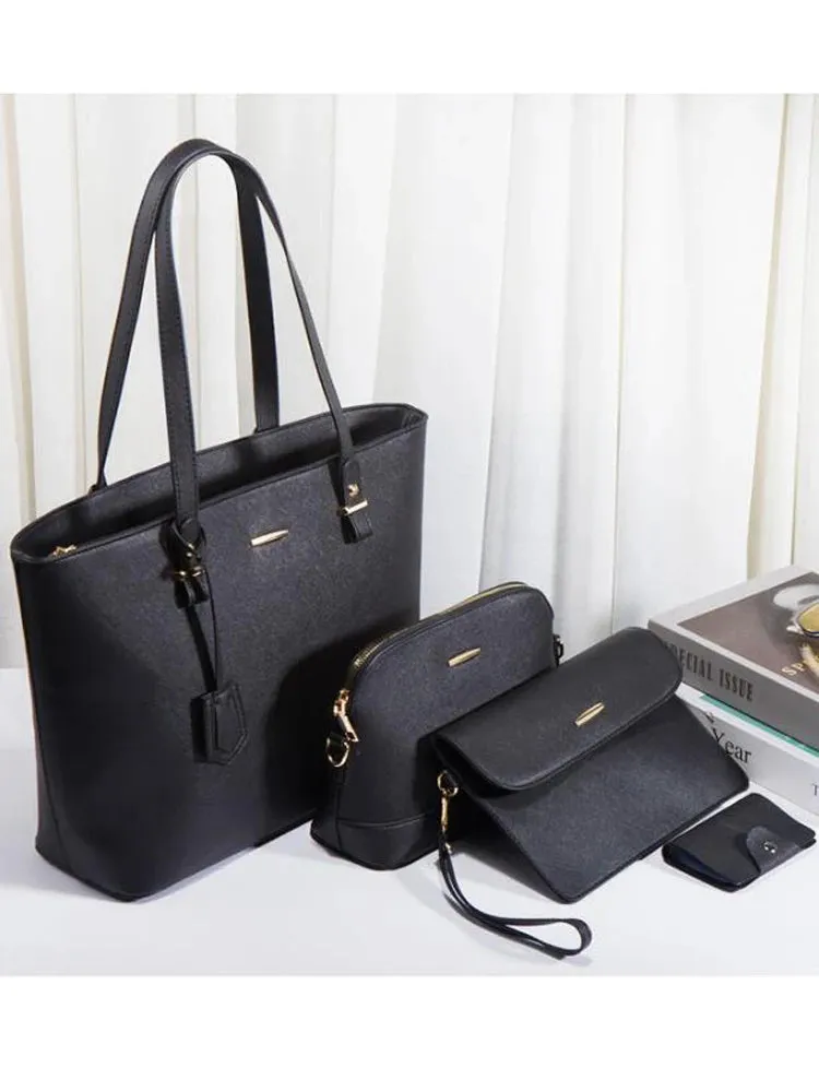 Milano 4-Piece Bag Set: Tote, Crossbody & Shoulder