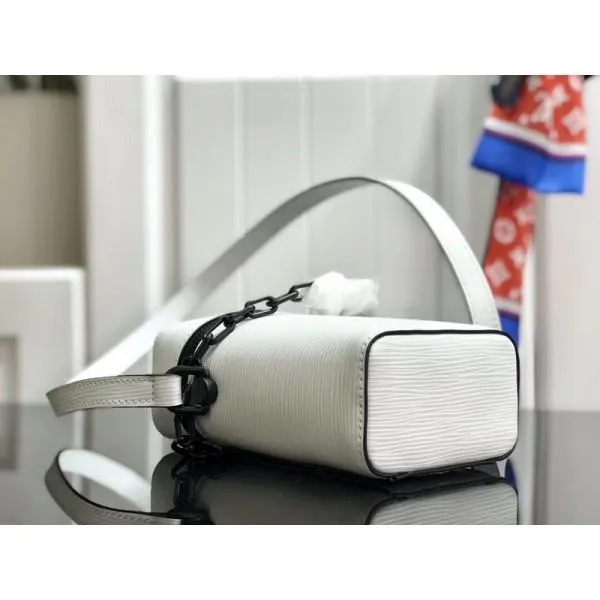 Mini Epi Leather Bucket Bag  M44914 White/black 2019 Collection