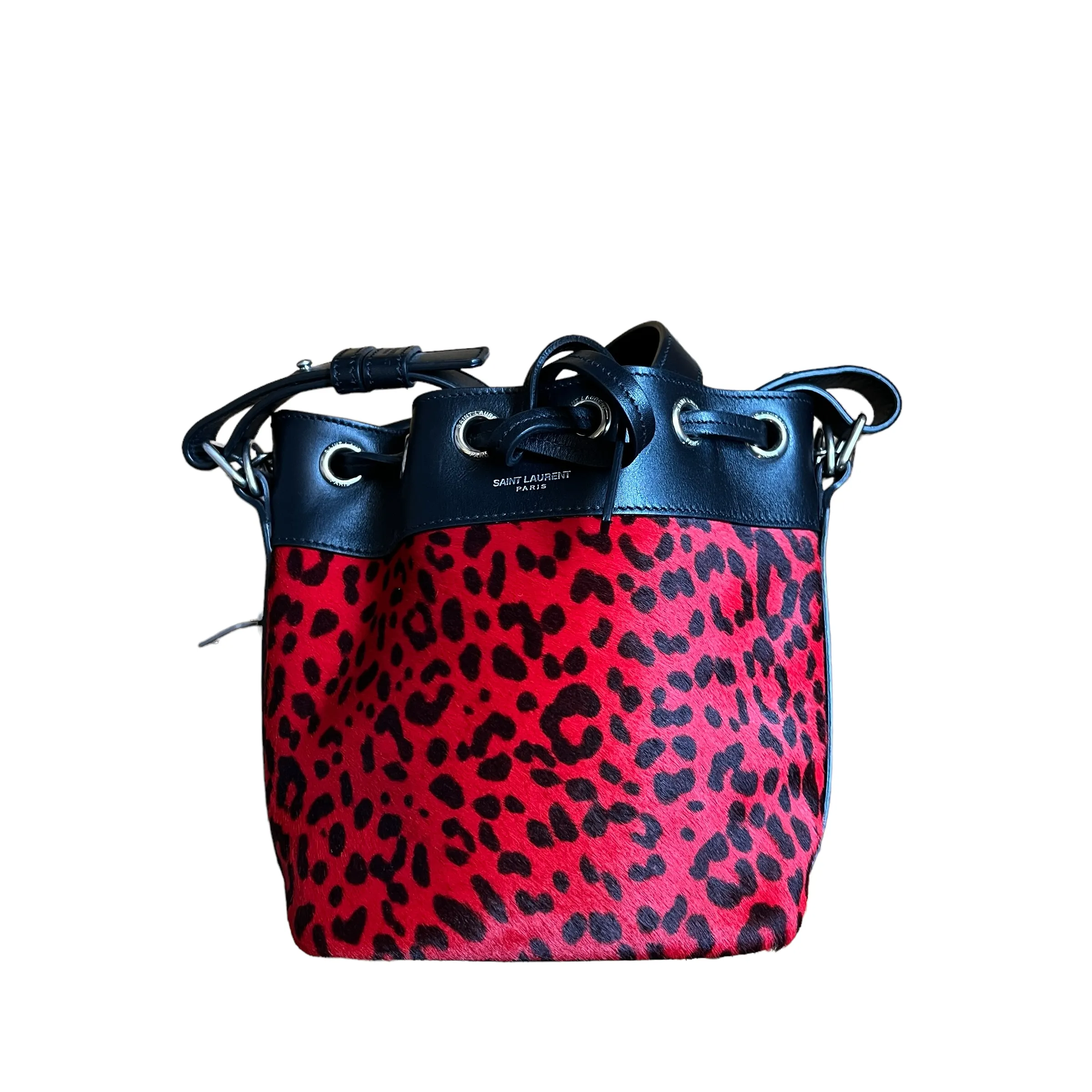 Mini Leopard Bucket Bag