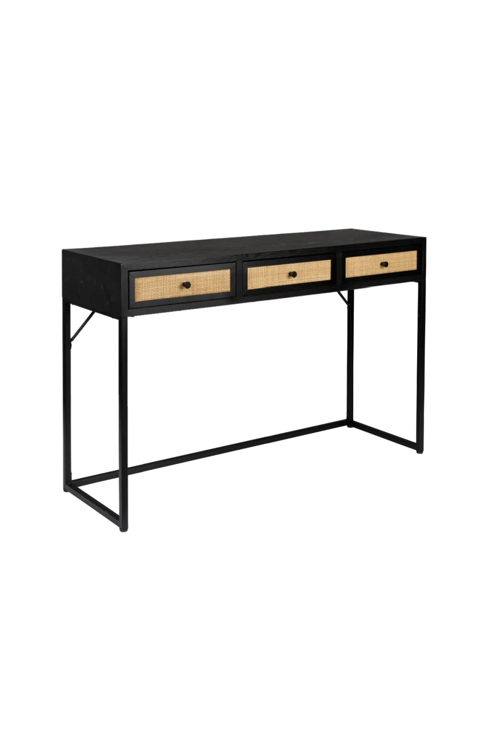 Modern Black Wood Console Table | DF Guuji