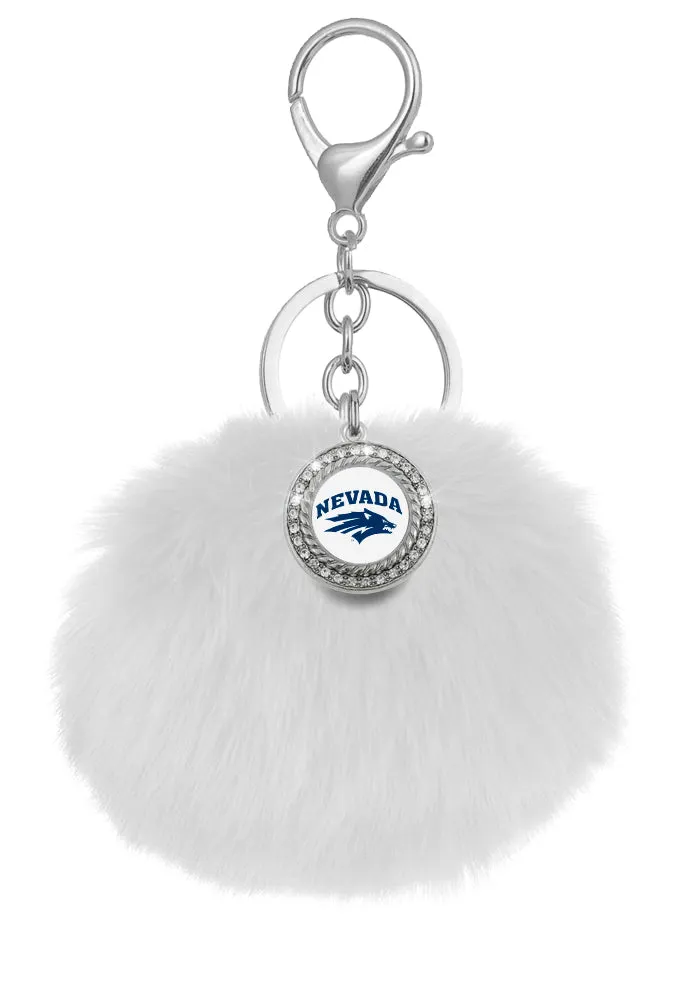 Nevada Wolf Pack Pom Pom Keychains