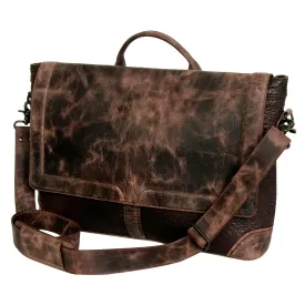 Never Mind Nmbgz134 Briefcase Vintage Handmade Genuine Cowhide Leather Women Bag Western Handbag Purse