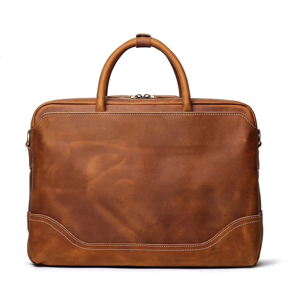 New Leather Vintage Laptop Bag Briefcase