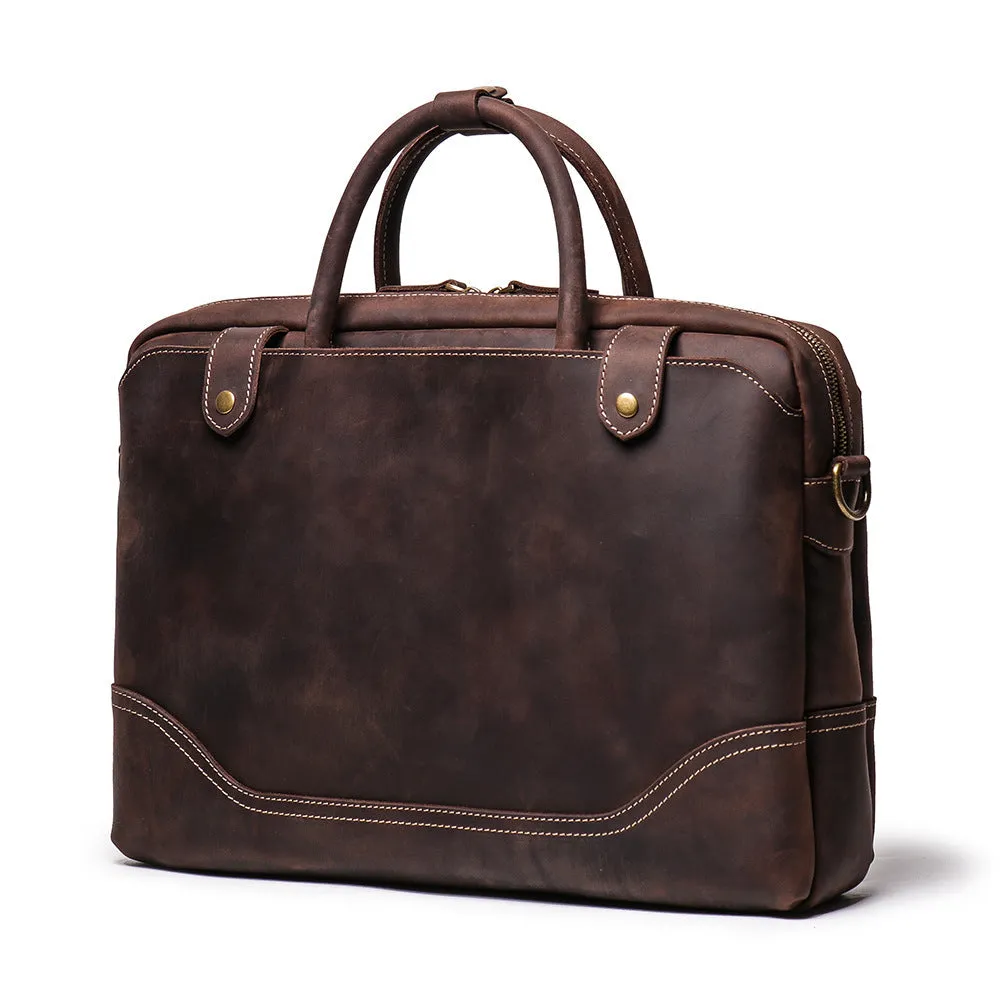 New Leather Vintage Laptop Bag Briefcase