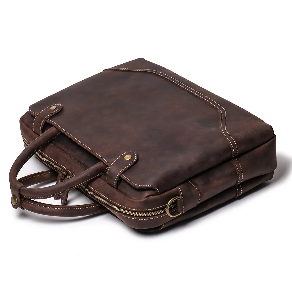 New Leather Vintage Laptop Bag Briefcase