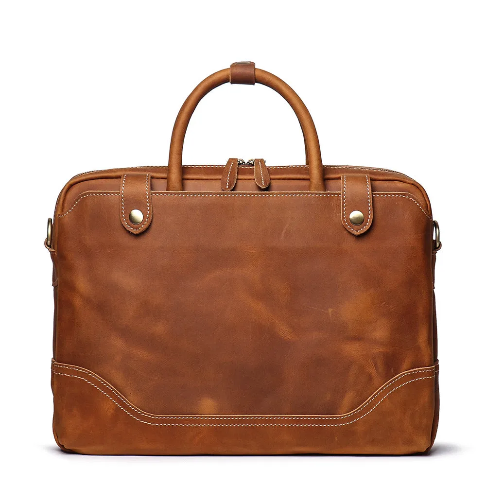 New Leather Vintage Laptop Bag Briefcase