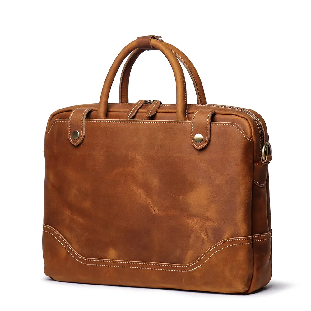 New Leather Vintage Laptop Bag Briefcase