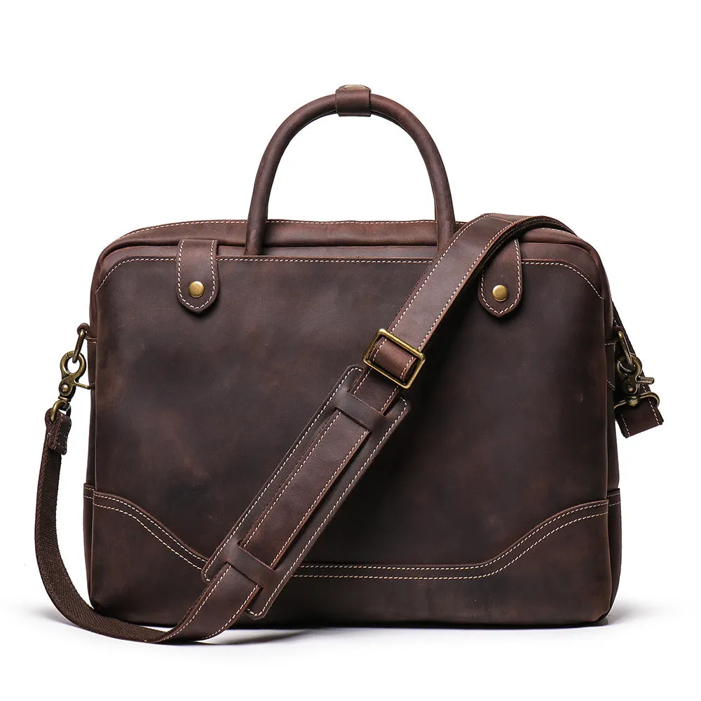 New Leather Vintage Laptop Bag Briefcase