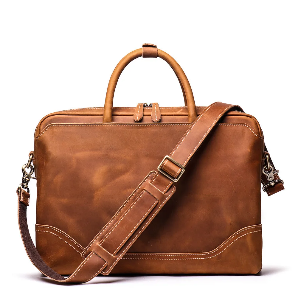 New Leather Vintage Laptop Bag Briefcase