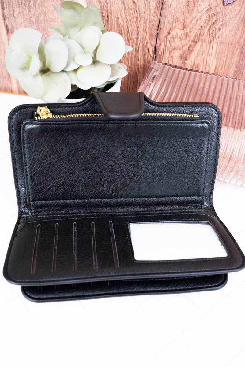 NGIL The Essentials Black Faux Leather Wallet