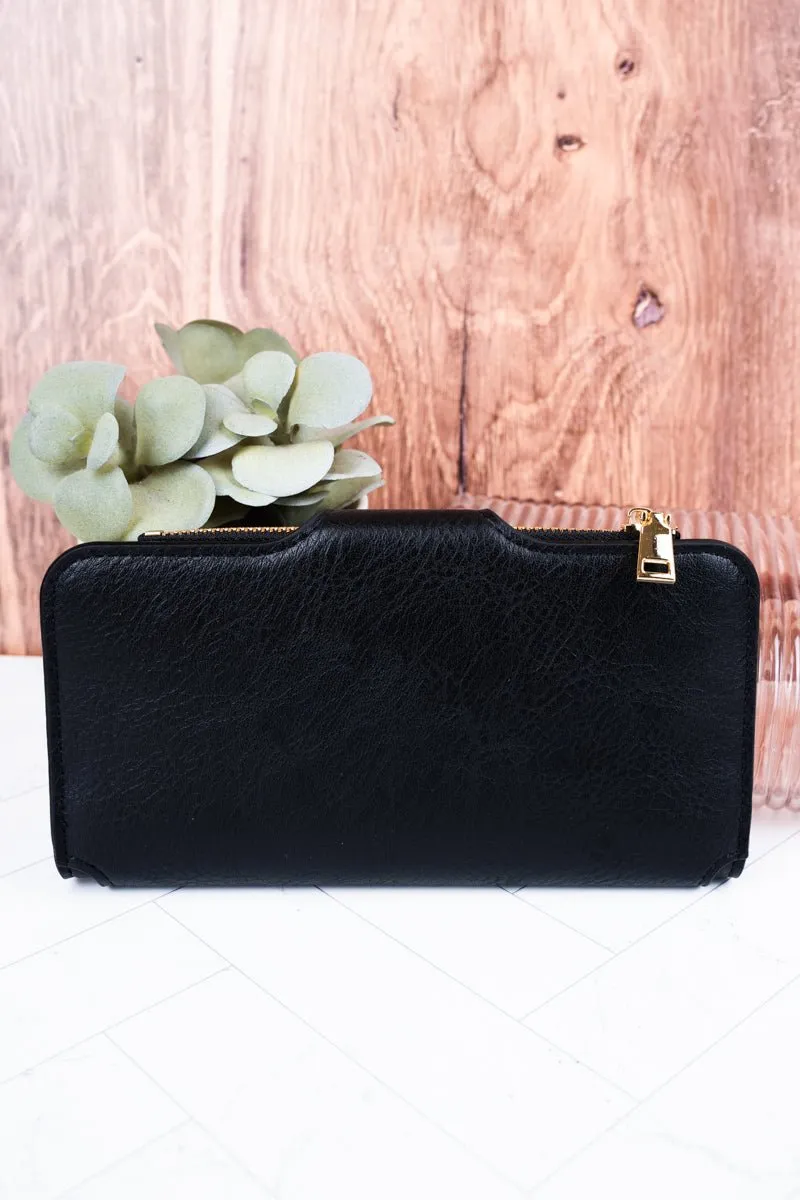 NGIL The Essentials Black Faux Leather Wallet