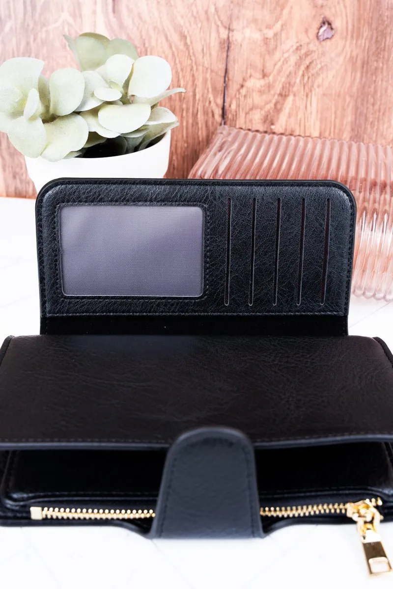 NGIL The Essentials Black Faux Leather Wallet