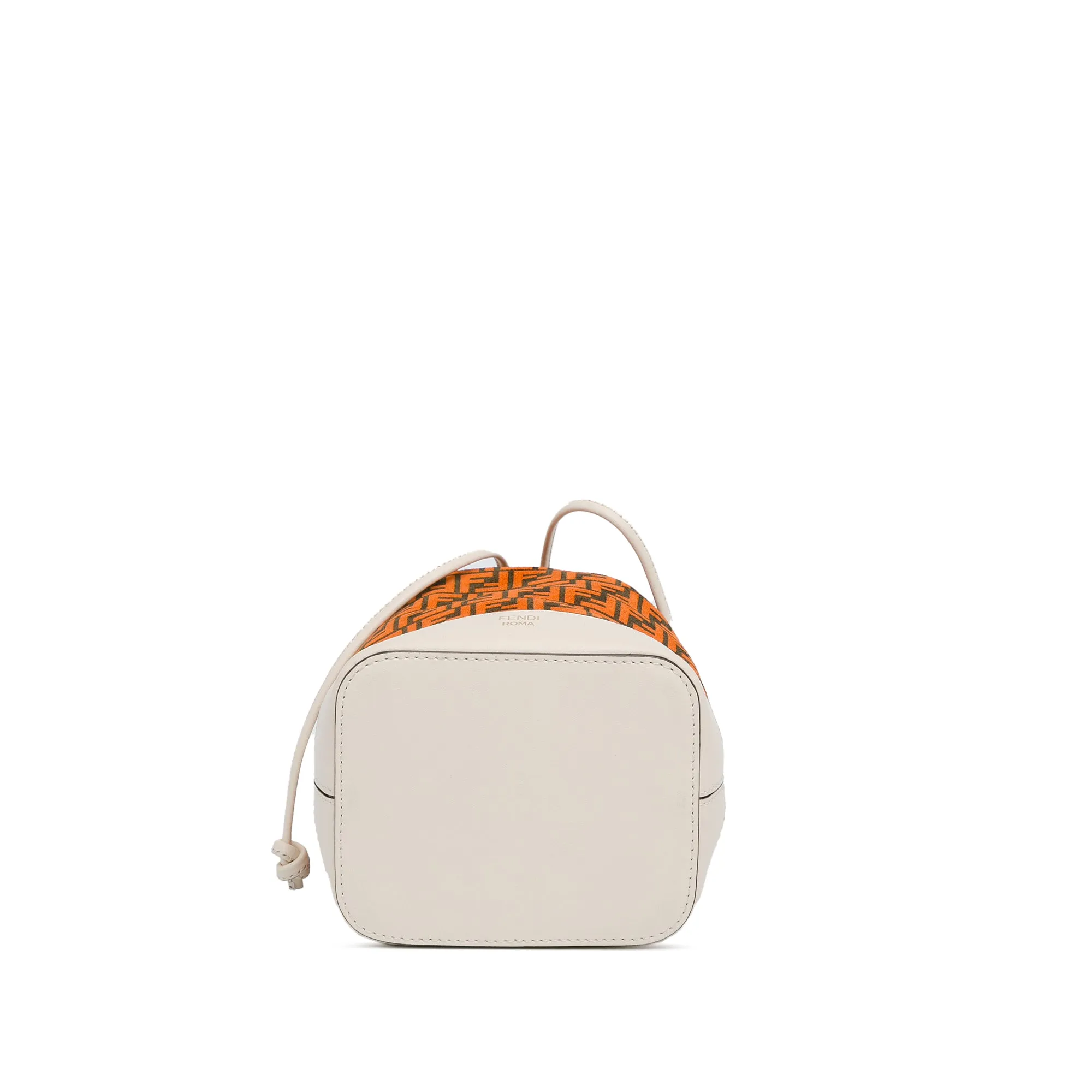 Orange Fendi Mini Zucca Suede F is Fendi Mon Tresor Bucket