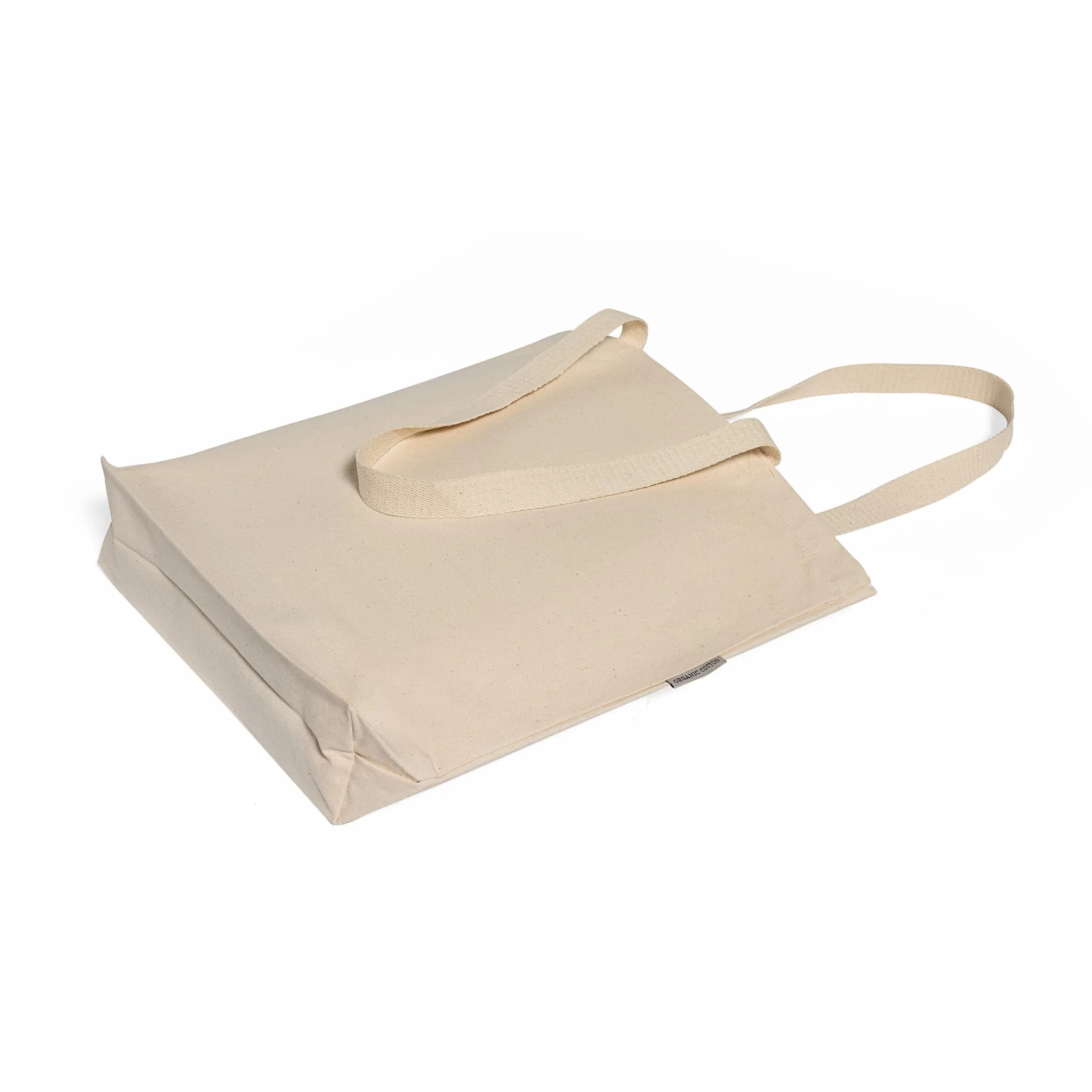 Organic Cotton Canvas Grocery Tote Bags W/Gusset - OR210