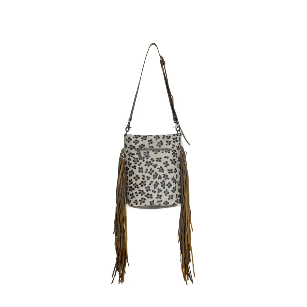 Ornamental  Leather & Hairon Bag